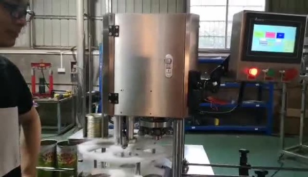 廣州91网站入口伺服封罐機卡罐演示